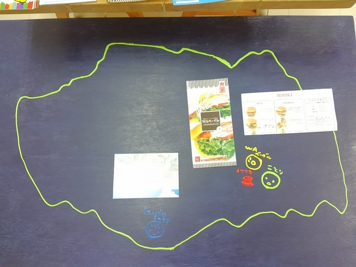 スタジオ入口に