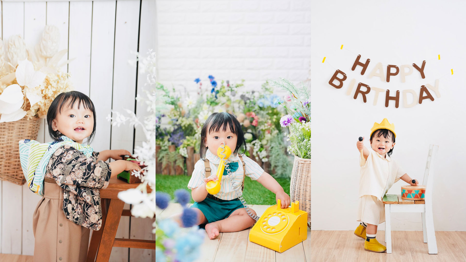 １才誕生日撮影